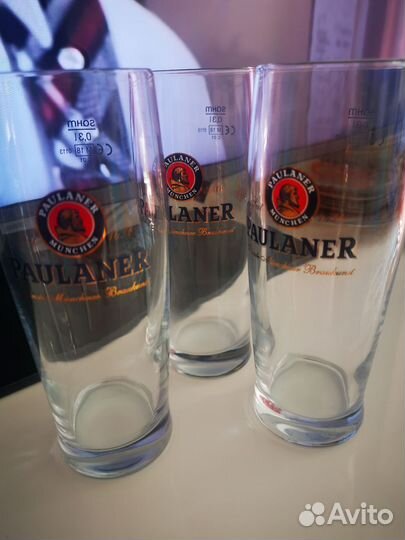 3 штуки Пивные бокалы