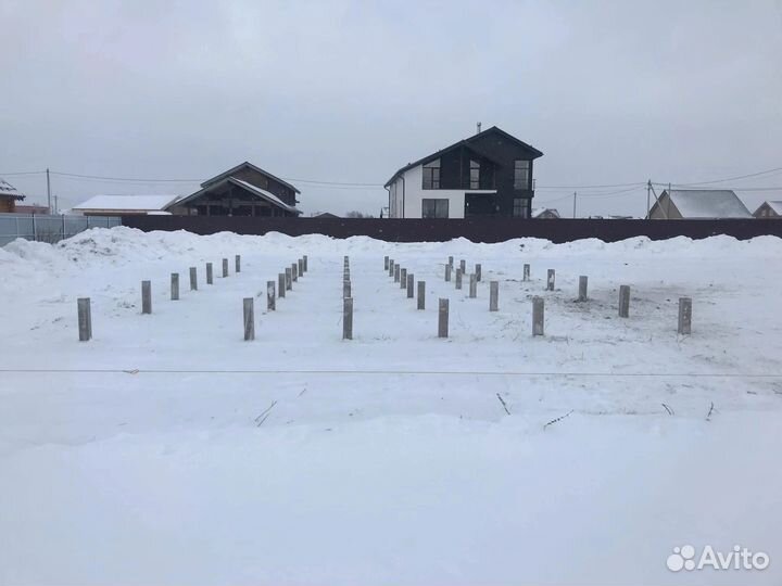 Устройство свайных фундаментов в городе Онега