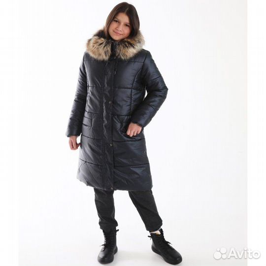 Пальто Kerry tasha (темно-синий металлик), р. 146