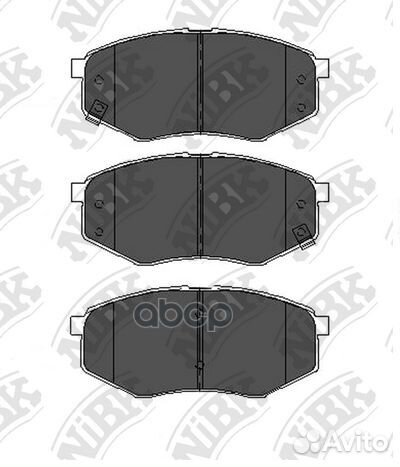 Колодки тормозные дисковые перед PN0704 NiBK