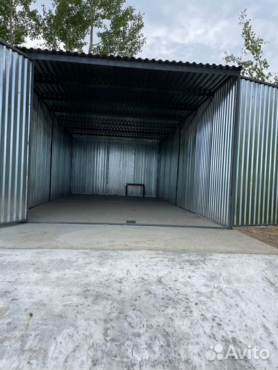 Хозблок Гараж из волнового профиля
