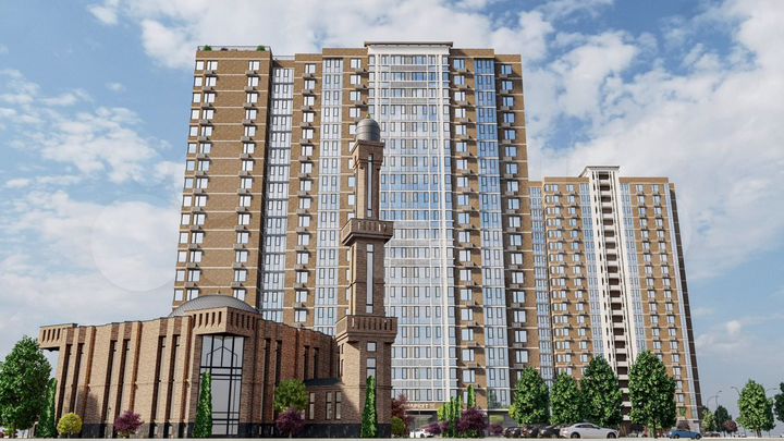 2-к. квартира, 57,3 м², 6/20 эт.