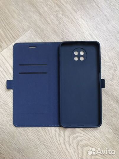 Чехол-книжка на Xiaomi Redmi Note 9t (цвет:Blue)