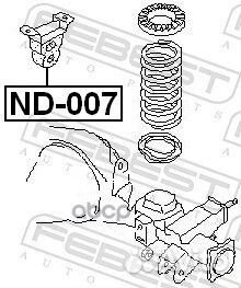 Отбойник заднего амортизатора (nissan terrano I