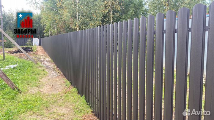 Забор из профнастила / штакетник / с гарантией