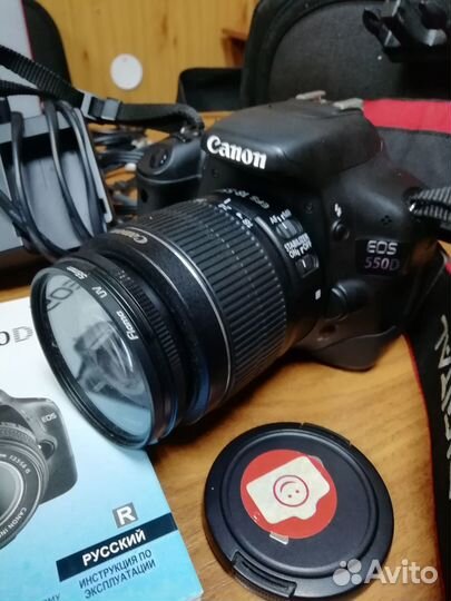 Зеркальный фотоаппарат canon 550d + объективы