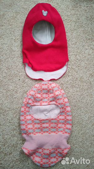 Шапка шлем для девочки 4-6 лет