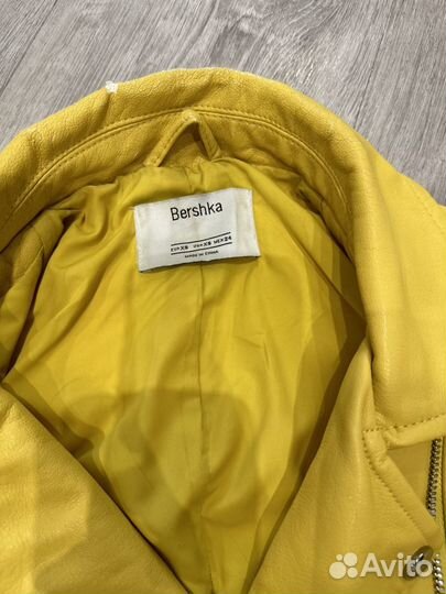 Кожаная куртка bershka