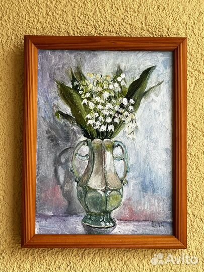 Картина маслом цветы 