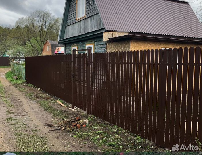 Евроштакетник Металлический штакетник