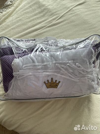 Комплект детского постельного белья, бортики