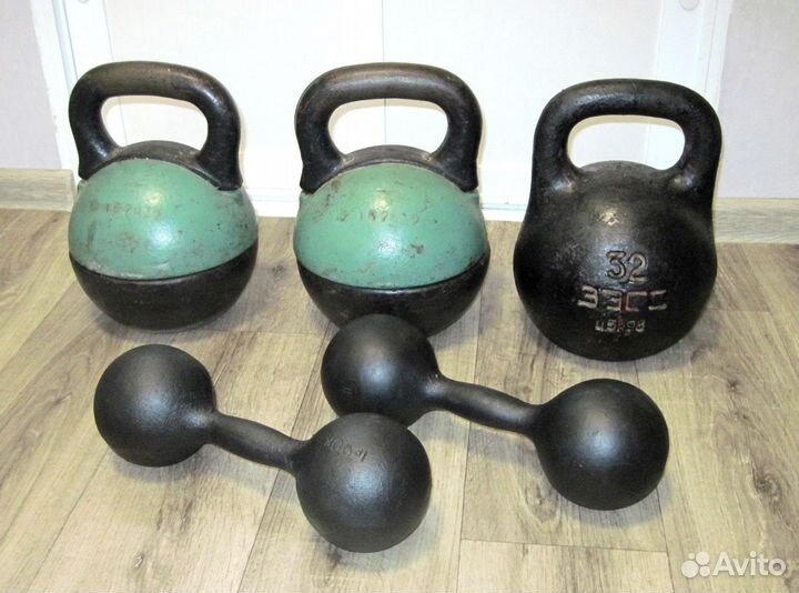 Гантели и гири чугунные