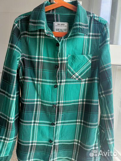 Рубашка теплая для мальчика 146