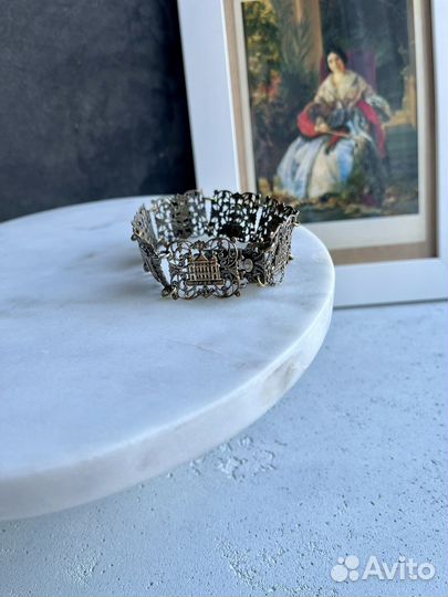 Старинный элегантный ажурный браслет “Paris”