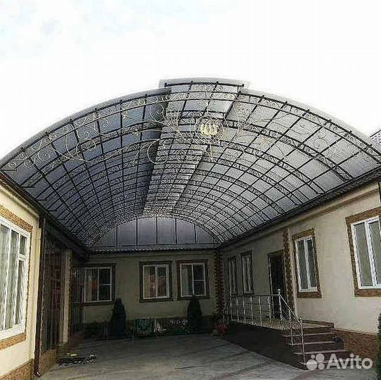 Кованый навес в рассрочку