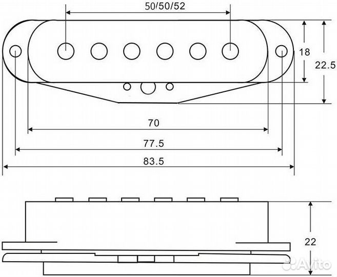 Fleor M00153-1 - Звукосниматель для электрогитары