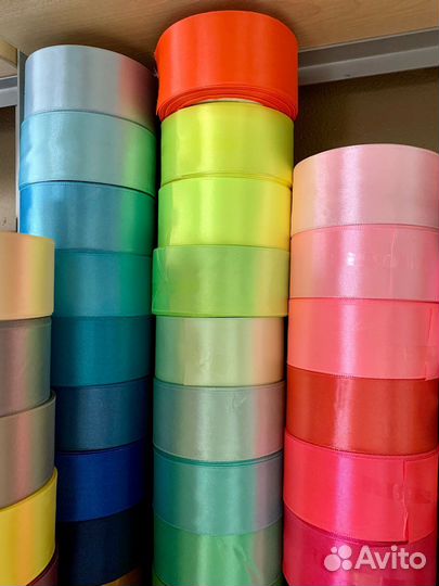 Атласные ленты 40 мм х 23 метра