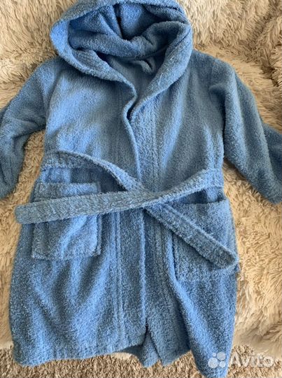 Халат для бассейна, махровый, на 2-3 года