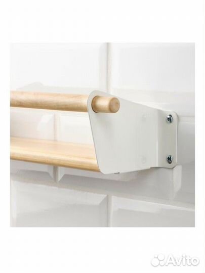 Полка настенная икеа неребю береза