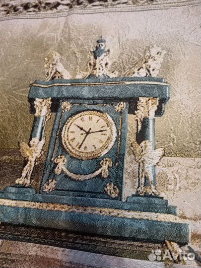 Гобелен. Панно. Собака у камина