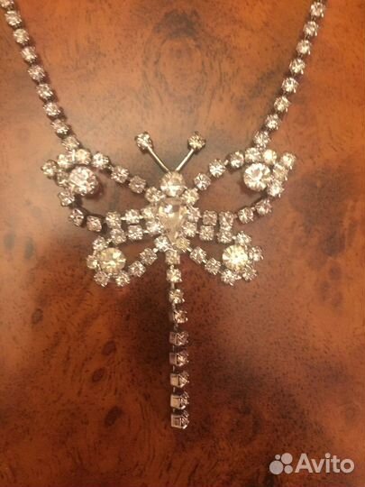 Колье и серьги.Чешская бижутерия