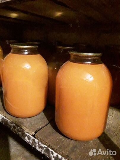 Натуральный яблочный сок домашнего производства