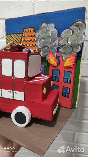 Макет. Пожарная машина
