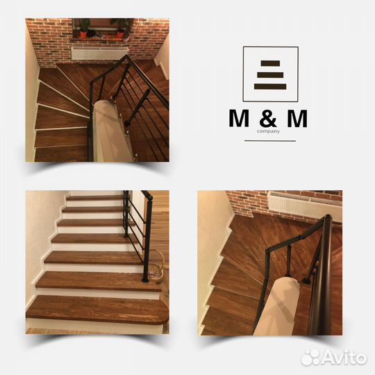 Облицовка лестниц деревом