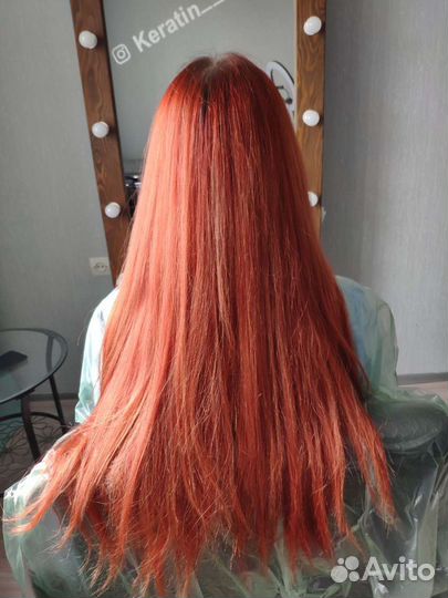 Кератиновое выпрямление кератин/ботокс полировка