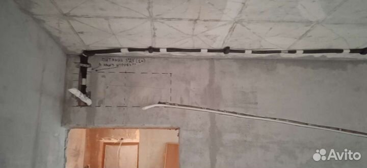 Трасса кондиционера, закладка/монтаж/установка