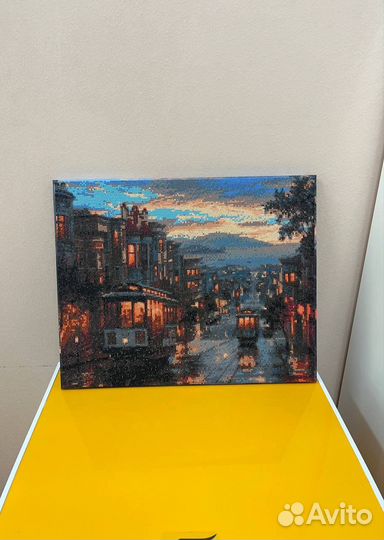 Алмазная мозаика готовая на подрамнике