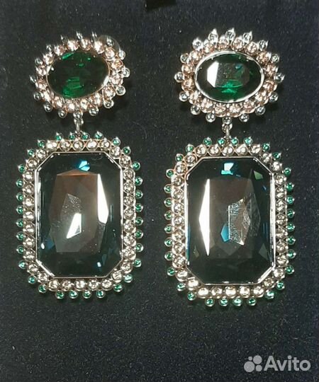Кольцо и клипсы Swarovski
