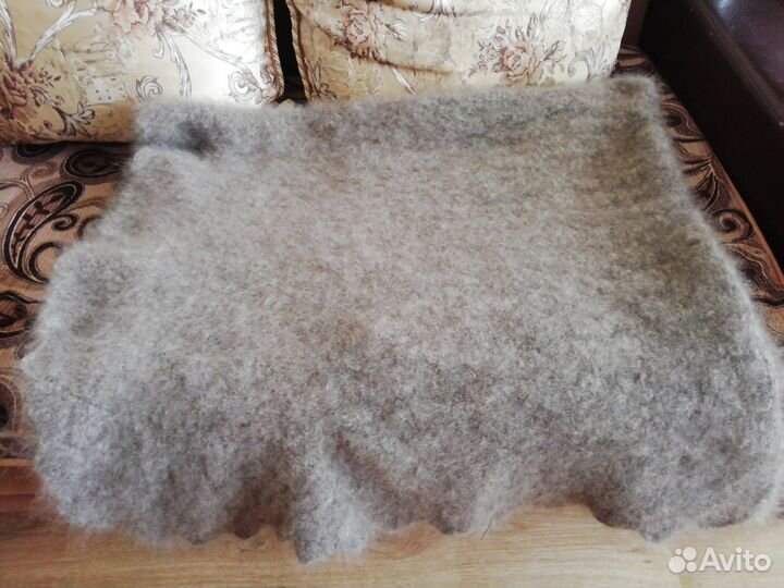 Плед одеяло платок шаль из козьего пуха 160*180 см