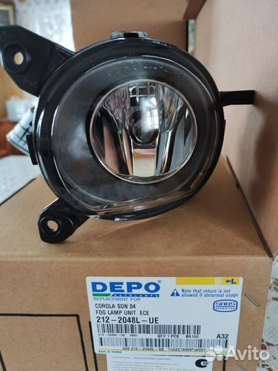 Противотуманные фары Toyota Corolla 120 седан