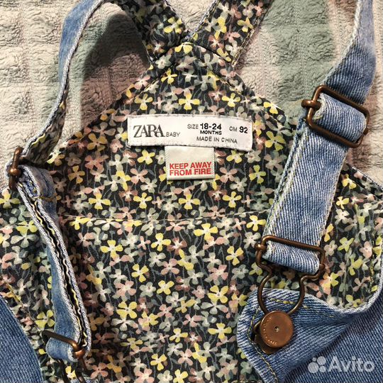 Сарафан джинсовый zara 92