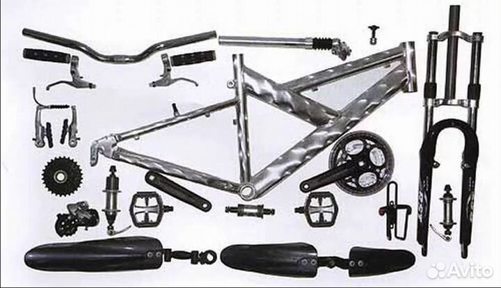 Велозапчасти. Рули, педали, каретки