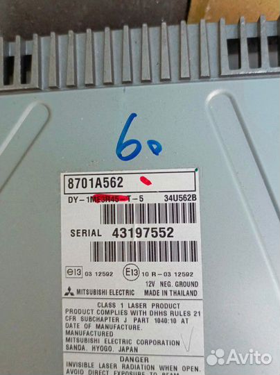 Магнитола Mitsubishi штатная