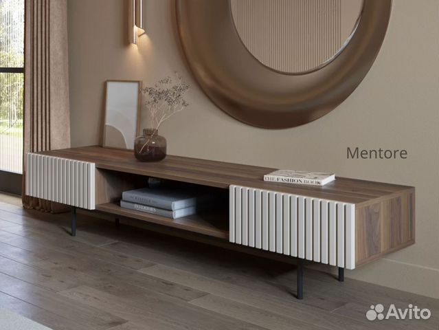 Тумба тв Batista на опорах (с дверцами)