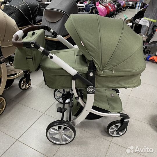 Коляска трансформер 2в1 Darex, зеленый
