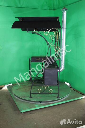 Мангал с крышей