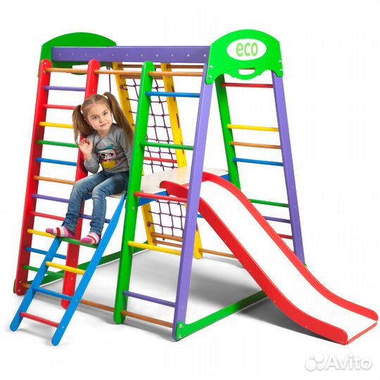 Спортивный комплекс для дома Акварелька Plus2