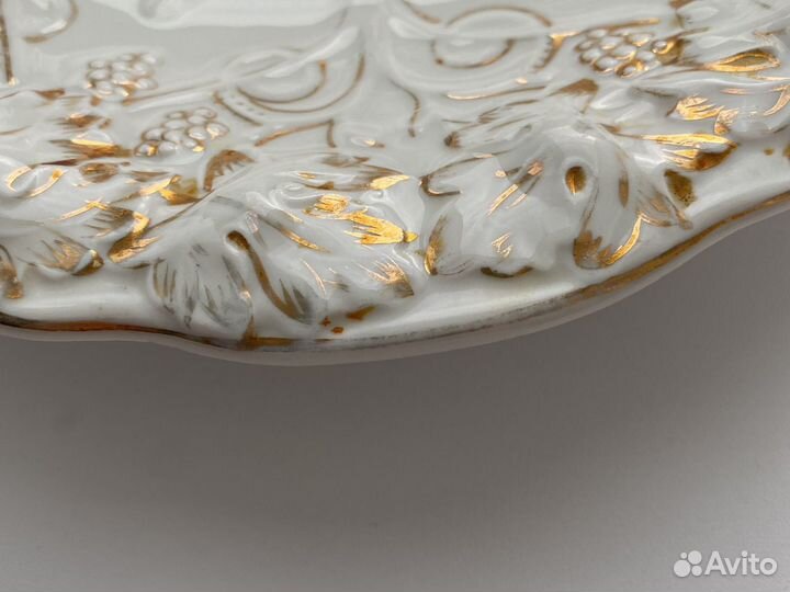 Сухарница дулево винтаж виноградные листья