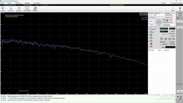 Внешний HDD диск Toshiba 500 Gb USB 3.0