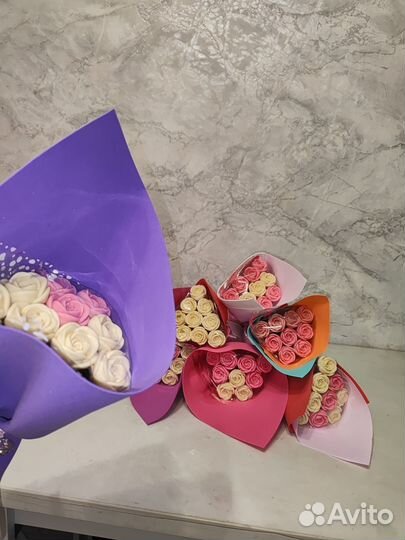 Шоколадный букет из роз