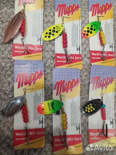 Блесна, вертушки, колебалки mepps