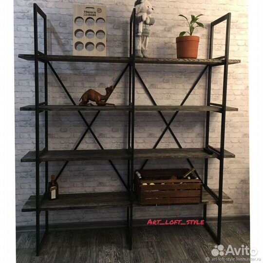 Стелаж в стиле loft