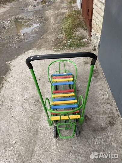 Санки двойные для близняшек