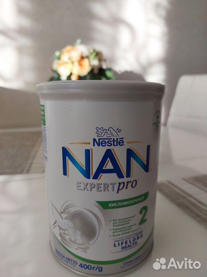 Нан кисломолочный 2