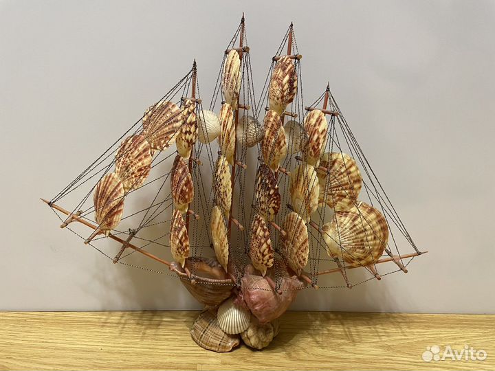 Кораблик из ракушек