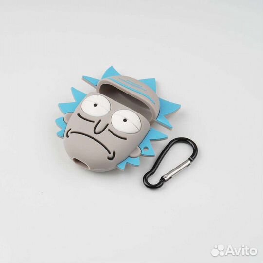 Чехол Рик на AirPods 2 (силикон)